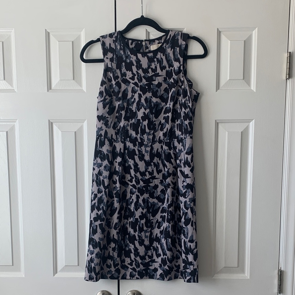 Black and Gray Sleeveless Dress